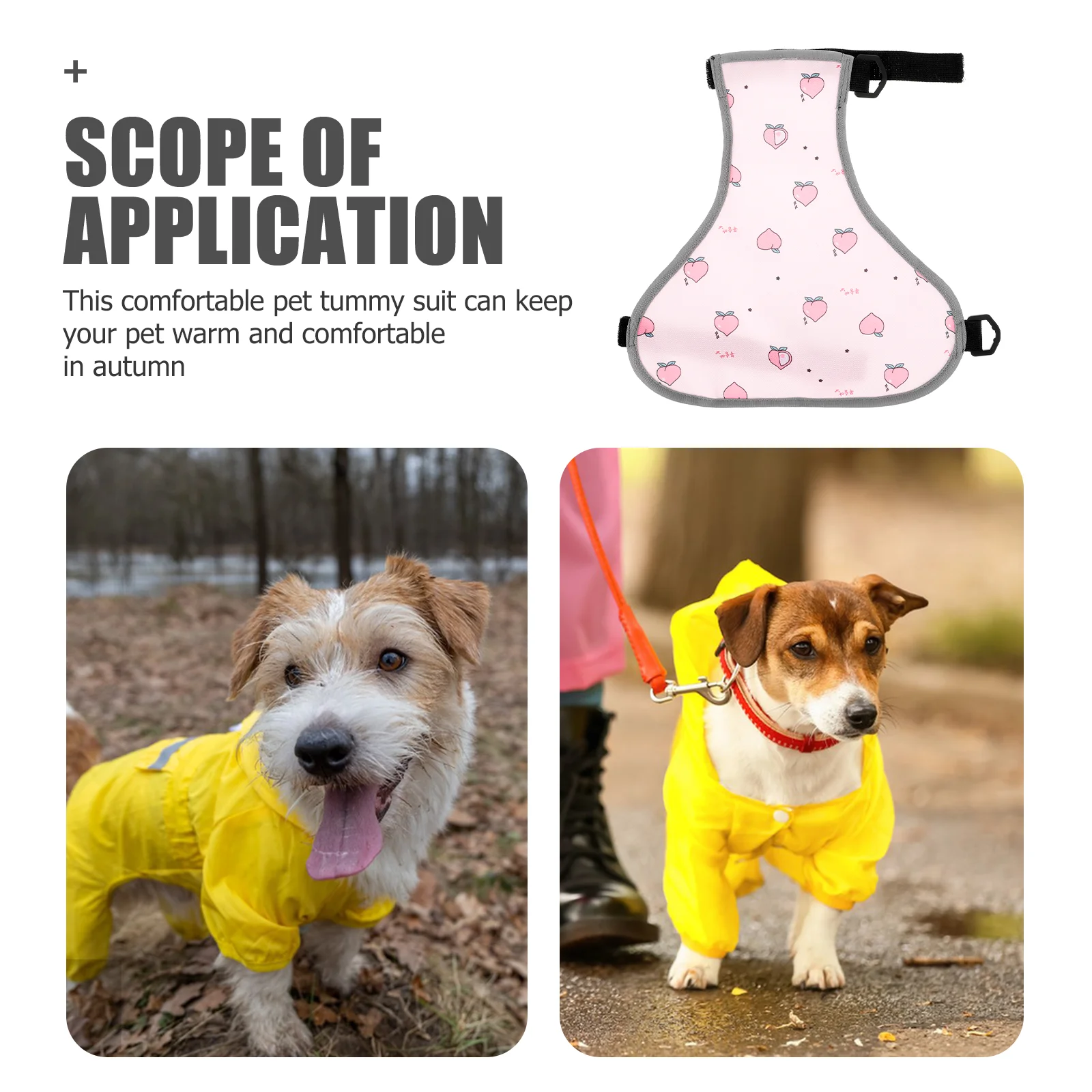 

Corgi Belly Protector Dog Chest Apron Puppy Warmth Clothing Pet Tummy Suit Waterproof Dog Costume Skin-Friendly Breathable