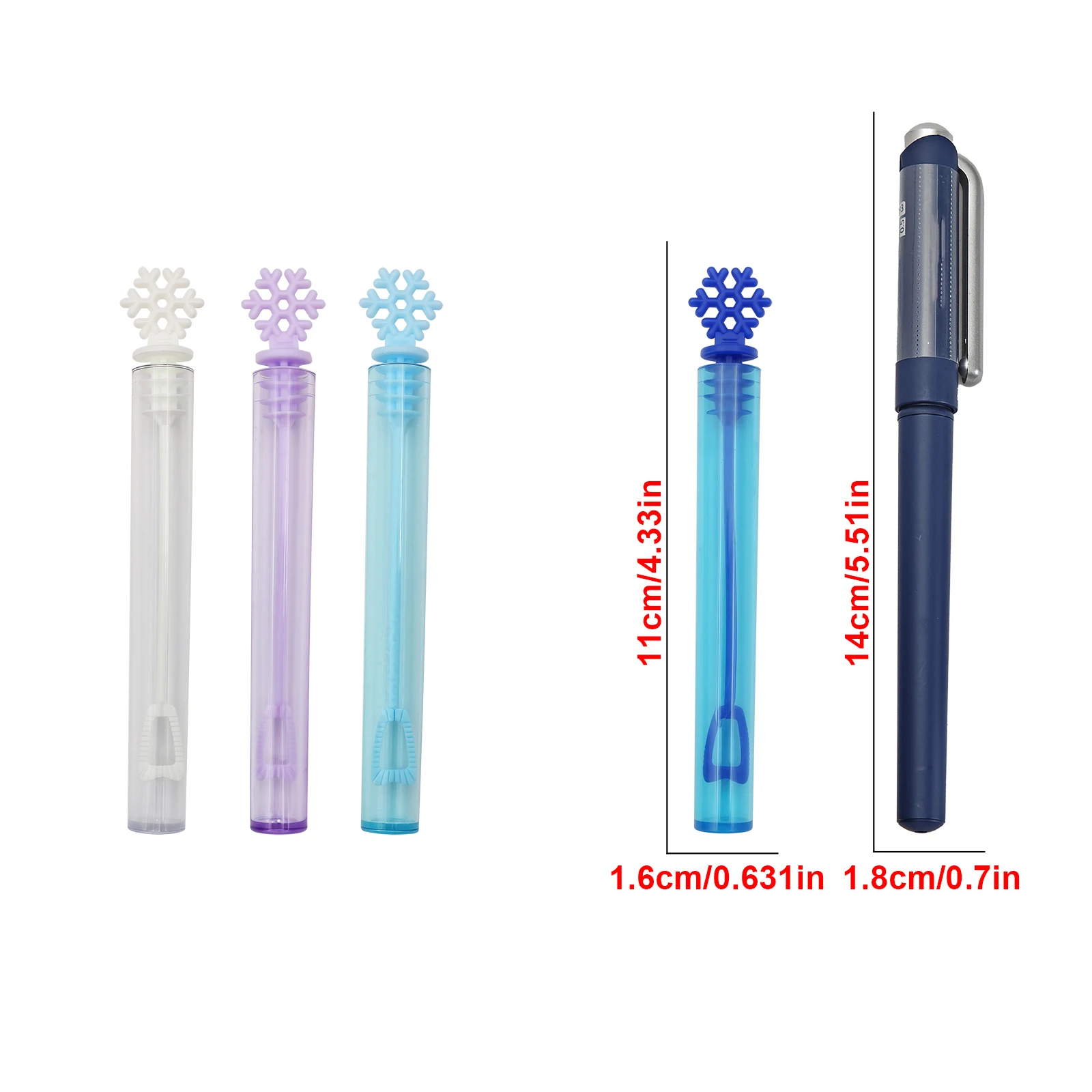 20/40 Uds. 4 colores copo de nieve Mini varitas de burbujas surtido regalos de fiesta juguetes regalos de verano al aire libre para niñas niños (sin burbujas)