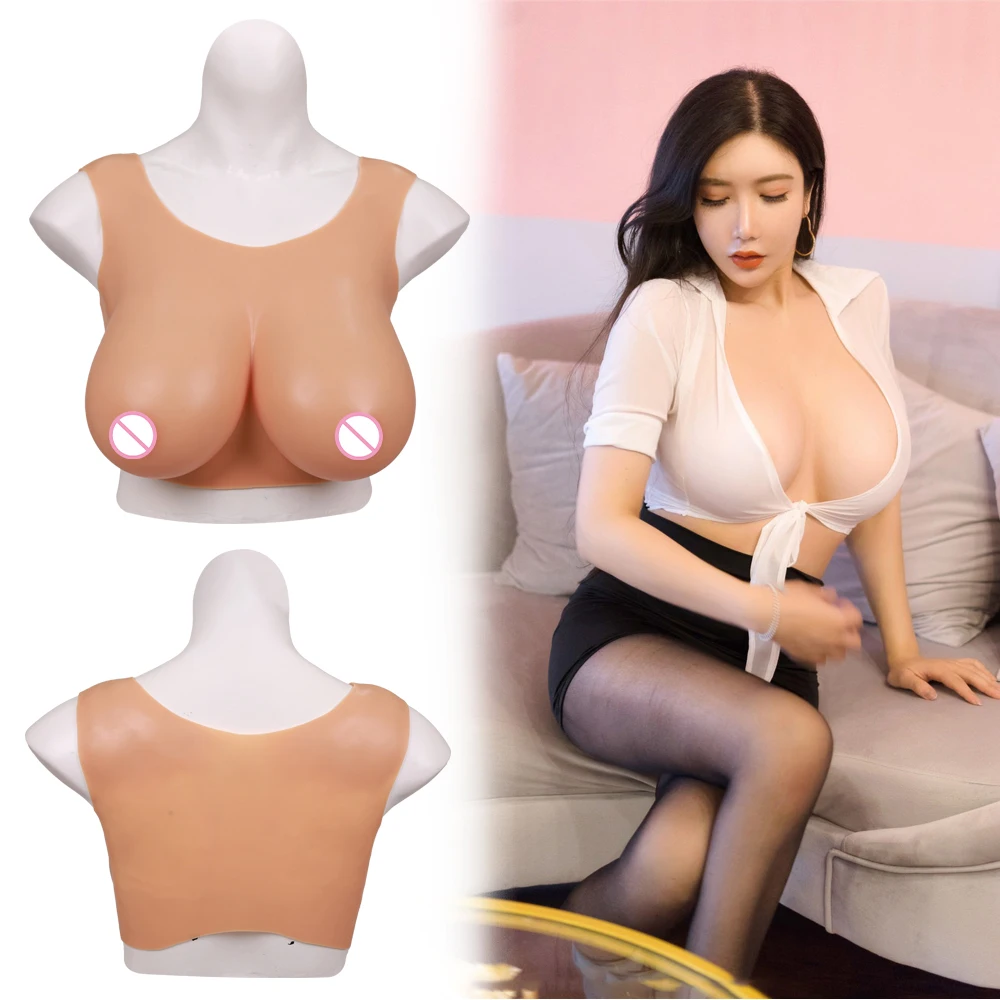 Eyung Crossdressing Shemale Boobs Fake Silicone Breast Huge Boob B-S Cup Drag Queen Crossdress Shemale Cosplay Artificial Breast