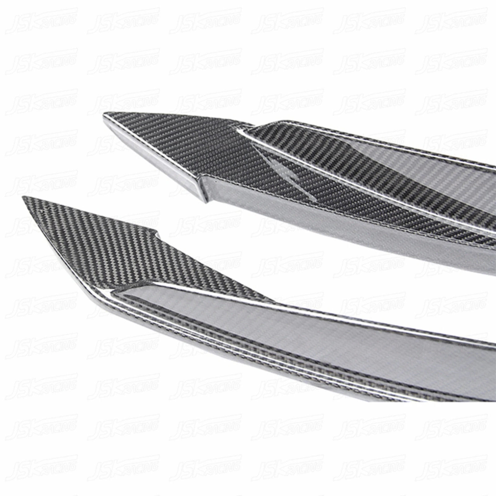 P Style Carbon Fiber Front Bumper Canards For Ferrari F8 2019-2021（JSKFRF819001）