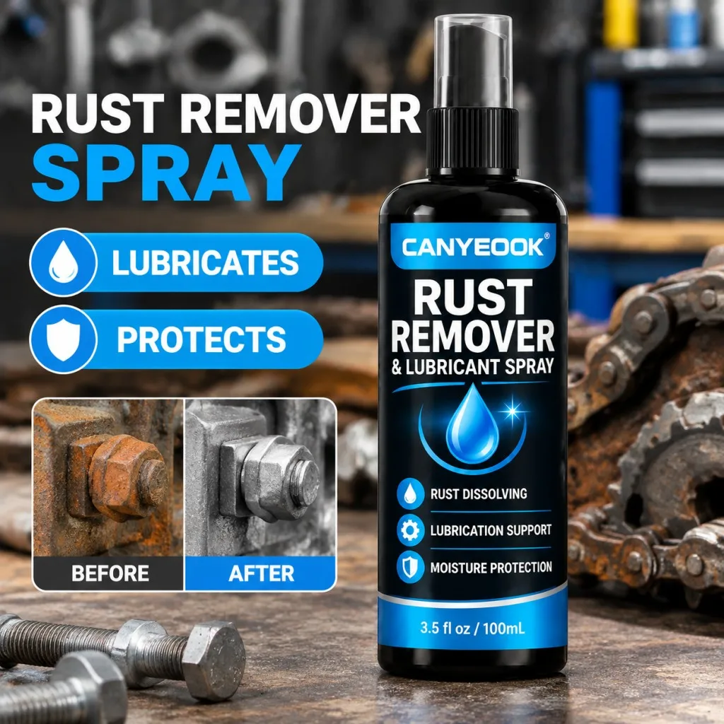 CANYEOOK Rust Remover Lubricant Spray 100ml Penetrating Anti-Rust for Bike Car Hardware