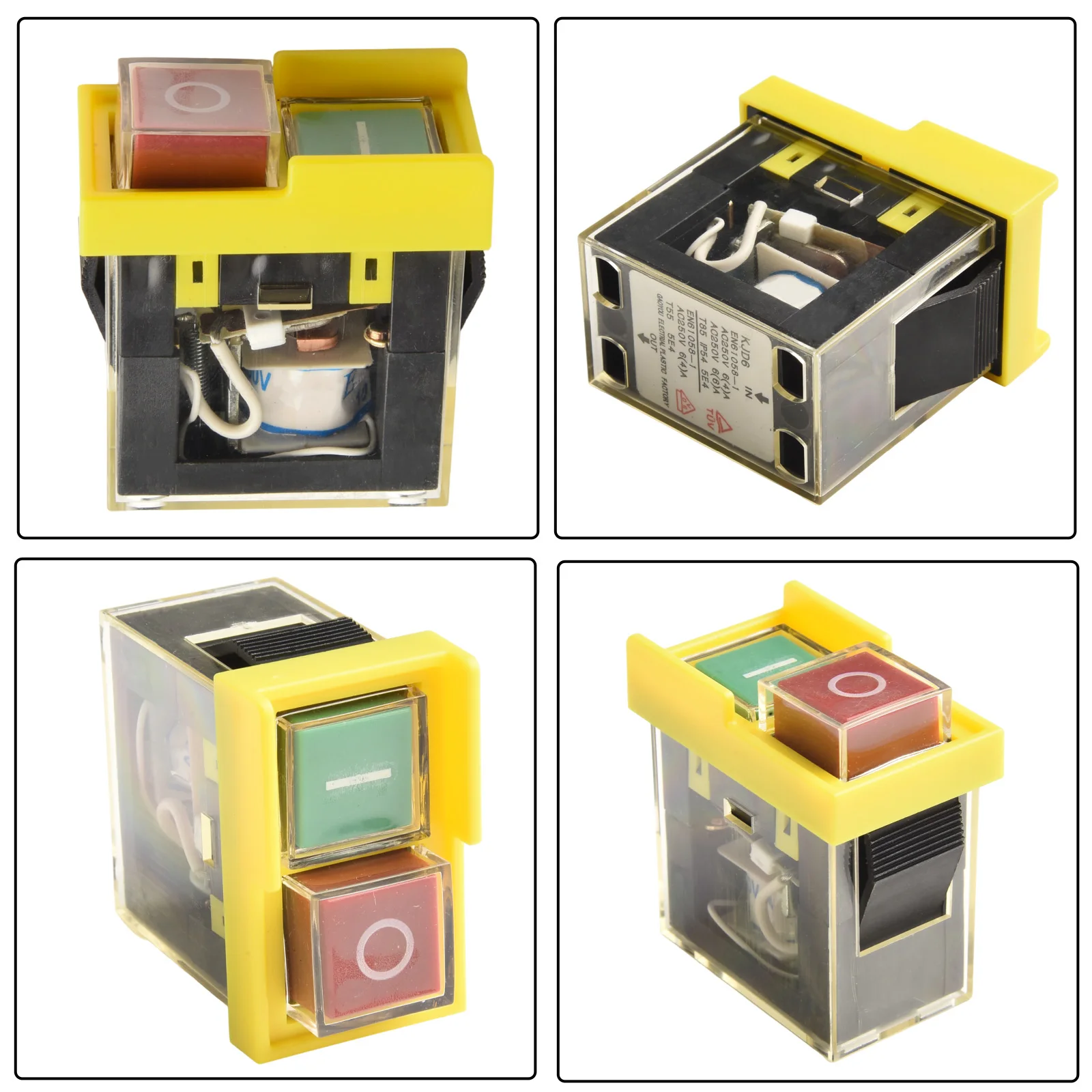 

For Home Appliances KJD6 Switch For Safety Switch For Power Control 50*40mm Size Green Start Button High-quality Materials