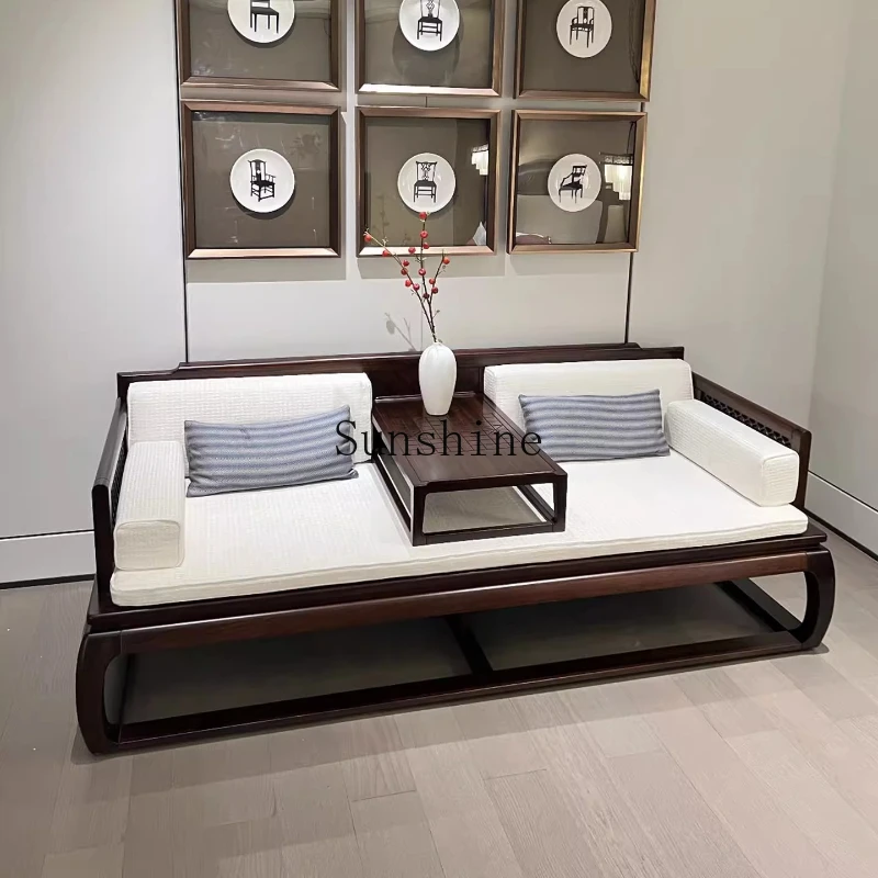 

New Chinese Ebony Arhat Bed Song Style Aesthetics Minimalist Concubine Bed Living Room Study Double