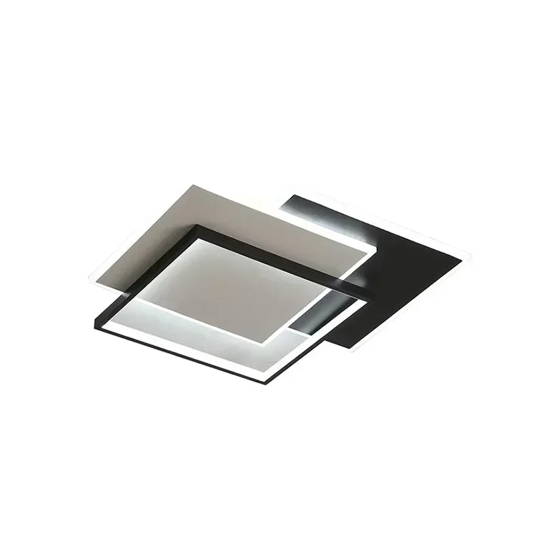 Simple Round Square Home New Modern LED Chandelier Dimming Lights Living Dining Room Kitchen Bedroom Hall Lamps Indoor Lighting