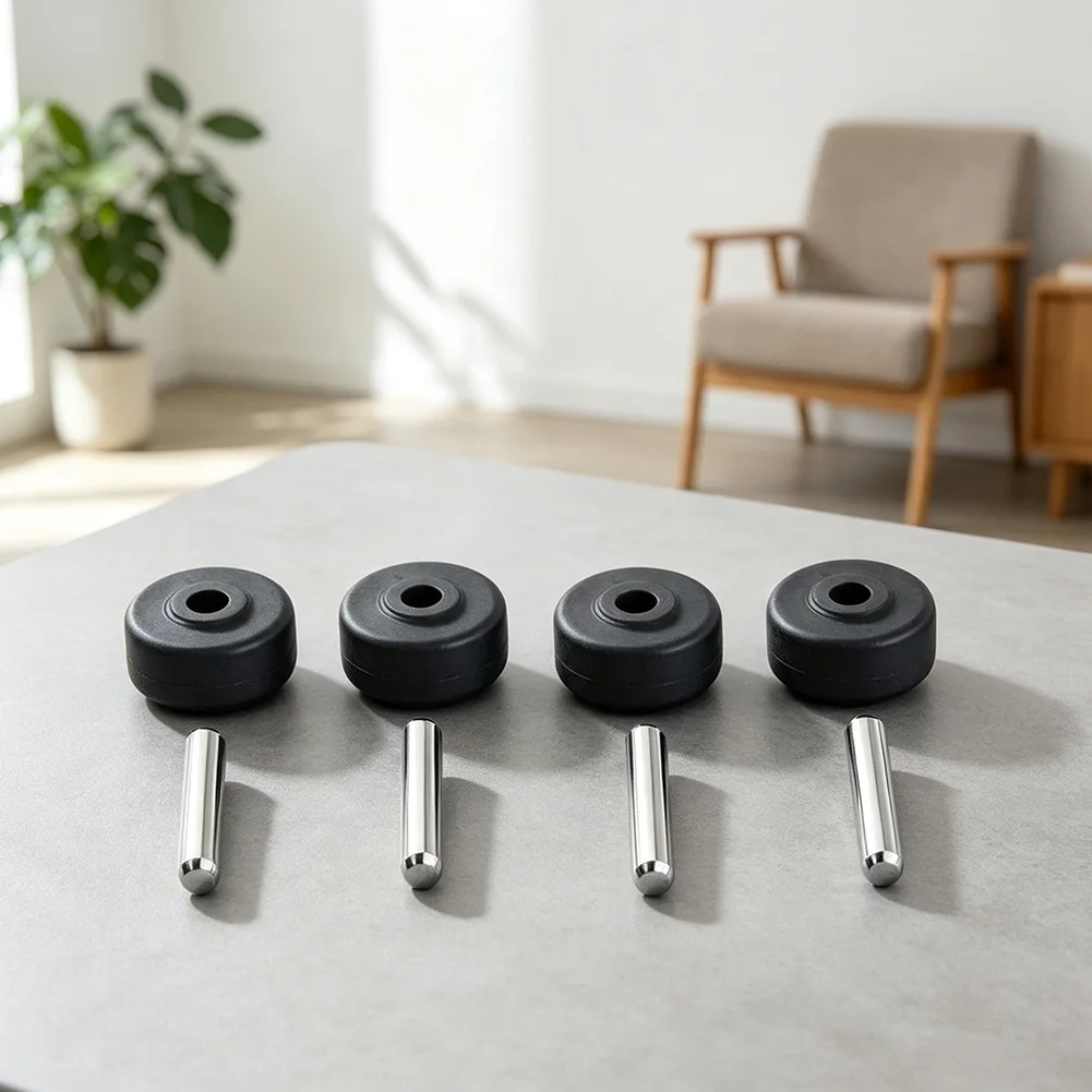 4 Pairs Small Wheels Compatible For Shark NV350 NV500 NV355 NV501 For Navigator Series Vacuums Parts Gray