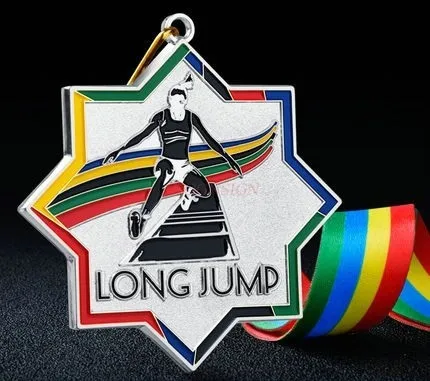 Bajiao new high-end long jump track and field competition medal school sports meeting listing children's marathon