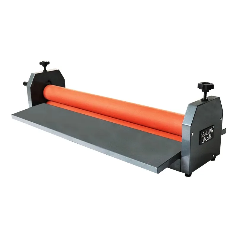 Manual Cold Laminating Machine Hand Crank PVC Photo Cold Laminator Peritoneum Machine Over The Film Machine Width