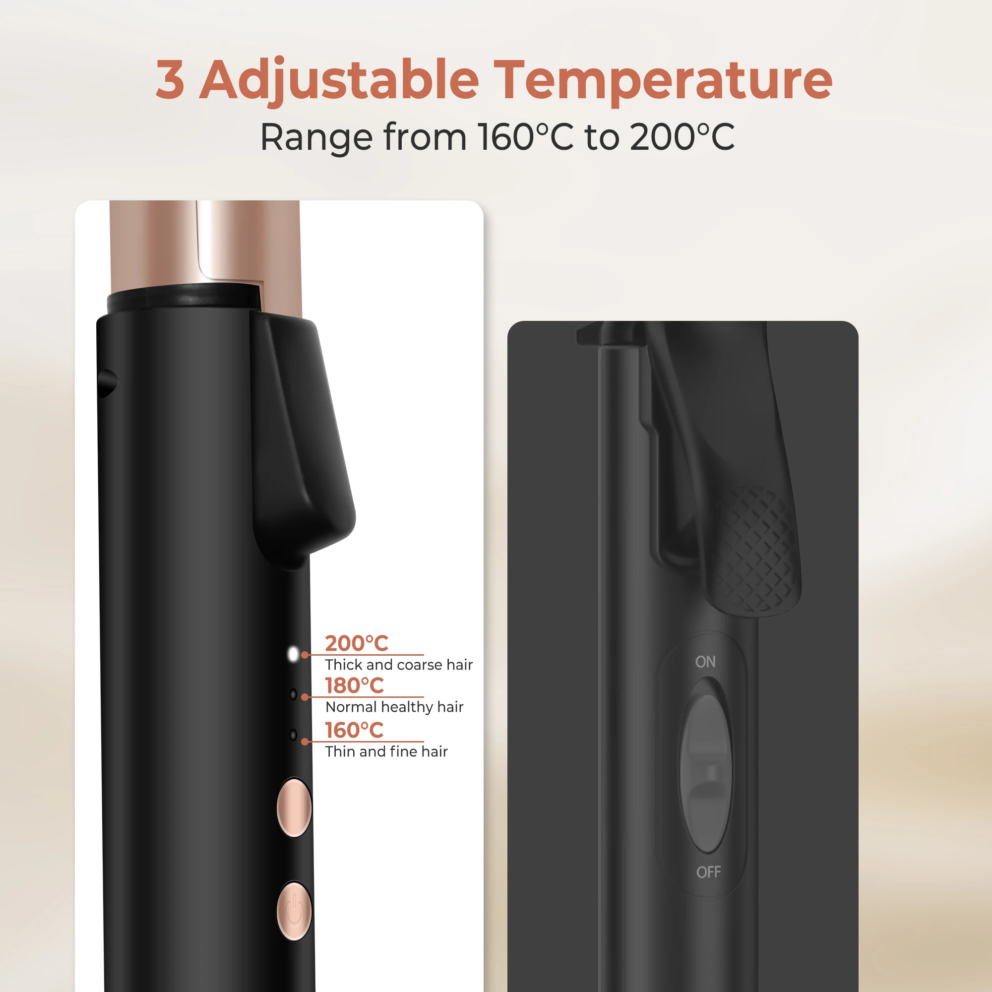 เครื่องดัดผมเซรามิกขนาดเล็กสำหรับผมสั้นครีมบำรุงผมดัดผมขนาดเล็กสำหรับการเดินทางไฟฟ้าแรงดันคู่