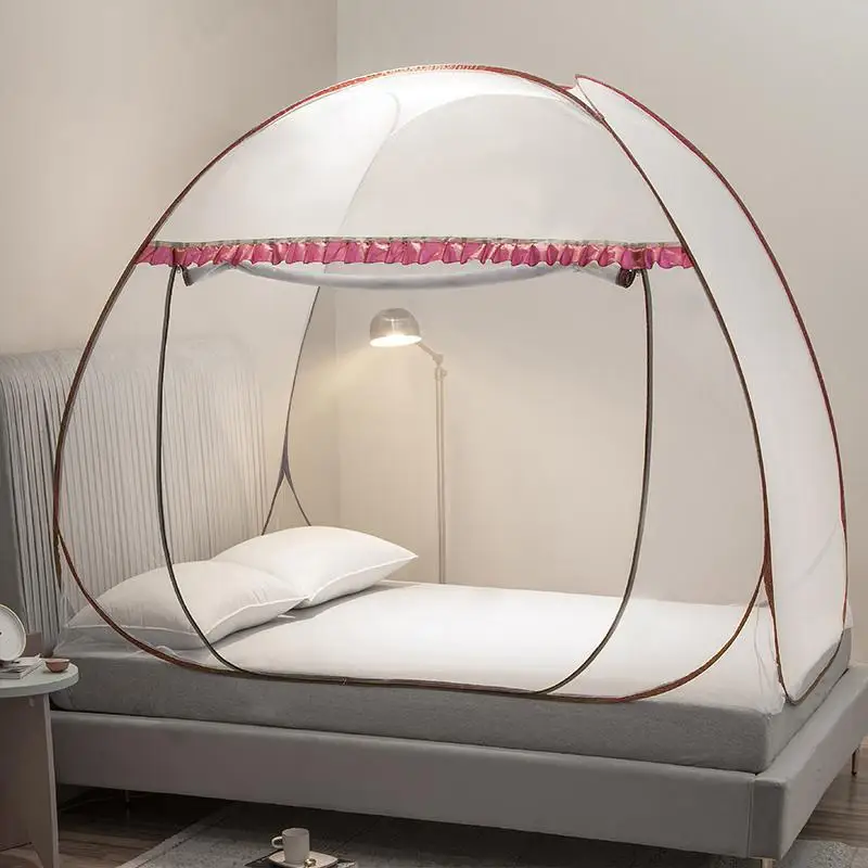 Mosquito Net for Bedroom Beds Foldable Tent One Touch Camp Folding for Single Double King Bed Outdoor Large Mosquitero Para Cama