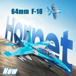 FMSRC RC Airplane 64mm F-18 F18 Hornet Fighter Ducted Fan EDF Jet Model Hobby Plane Aircraft Avion PNP A18 A-18 F/A-18
