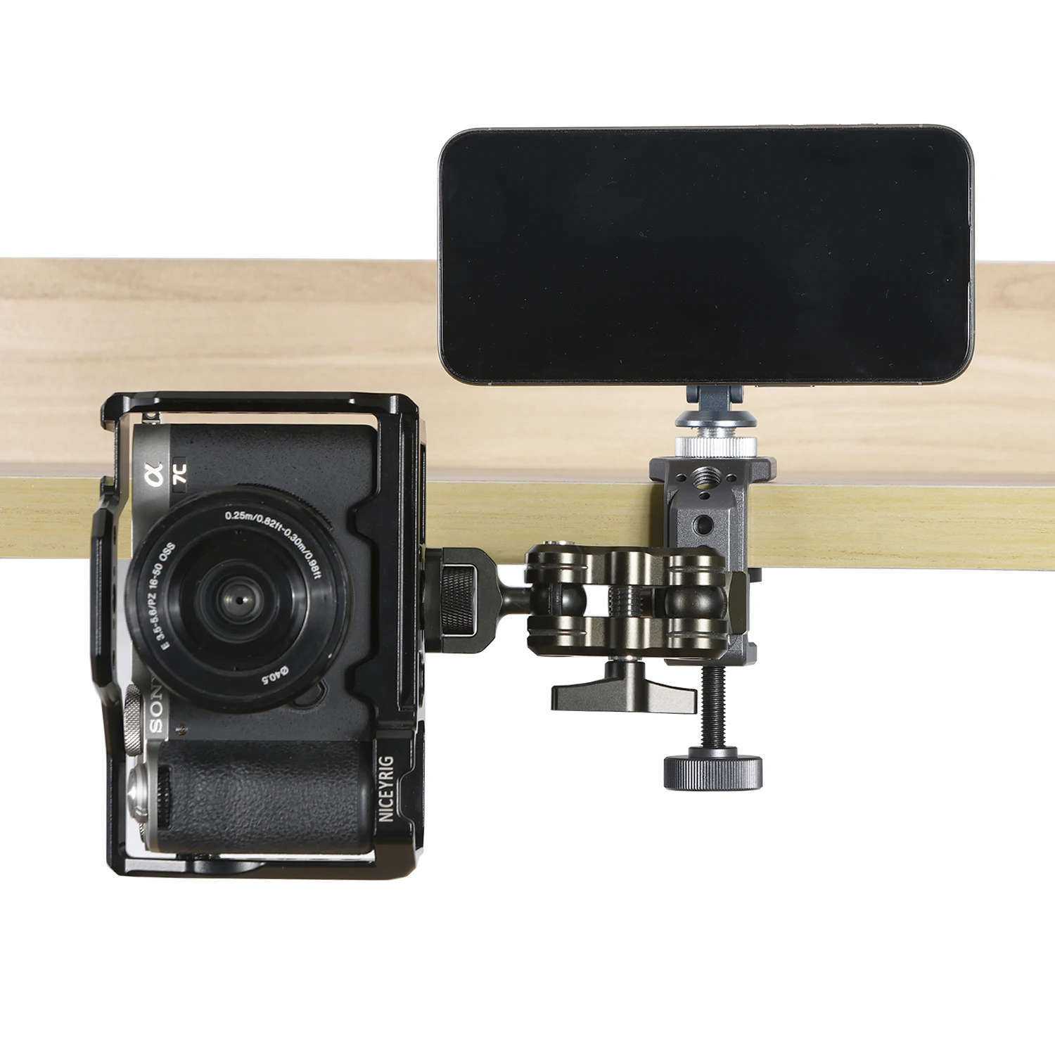 Niceyrig C-Clamp メタルデスクトップマウント - Camera Cold Shoe のレビューと価格