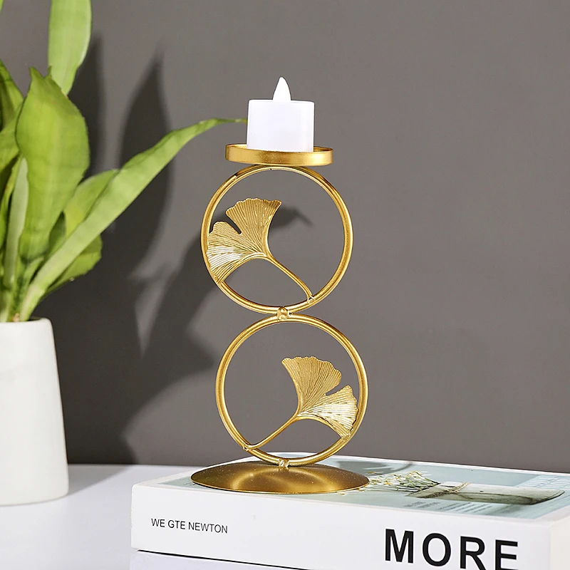 Modern Golden Candle Holder Home Decorations Candlestick Stand For Candles Container Christmas Wedding New year Room Table Decor