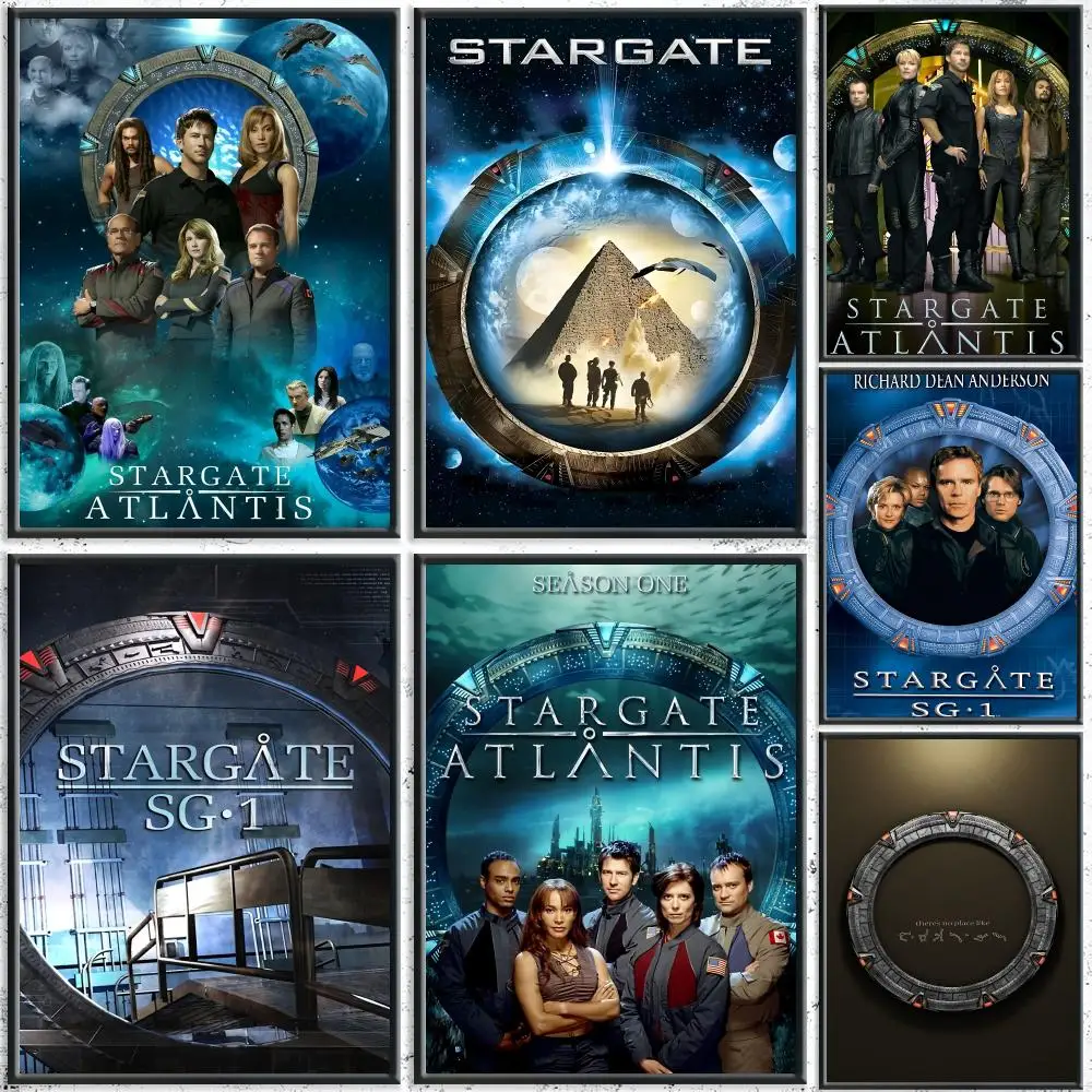 Classic TV Series S-Stargate SGS-1 Poster HD Self-Adhesive No Residue After Removal Ideal for All Kinds of Wall Decor