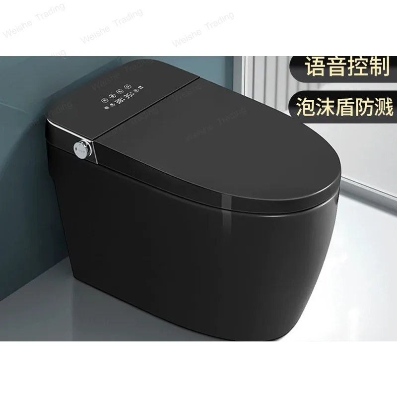 Smart toilet color high-end household integrated type automatic small apartment drying black gray voice siphon type
