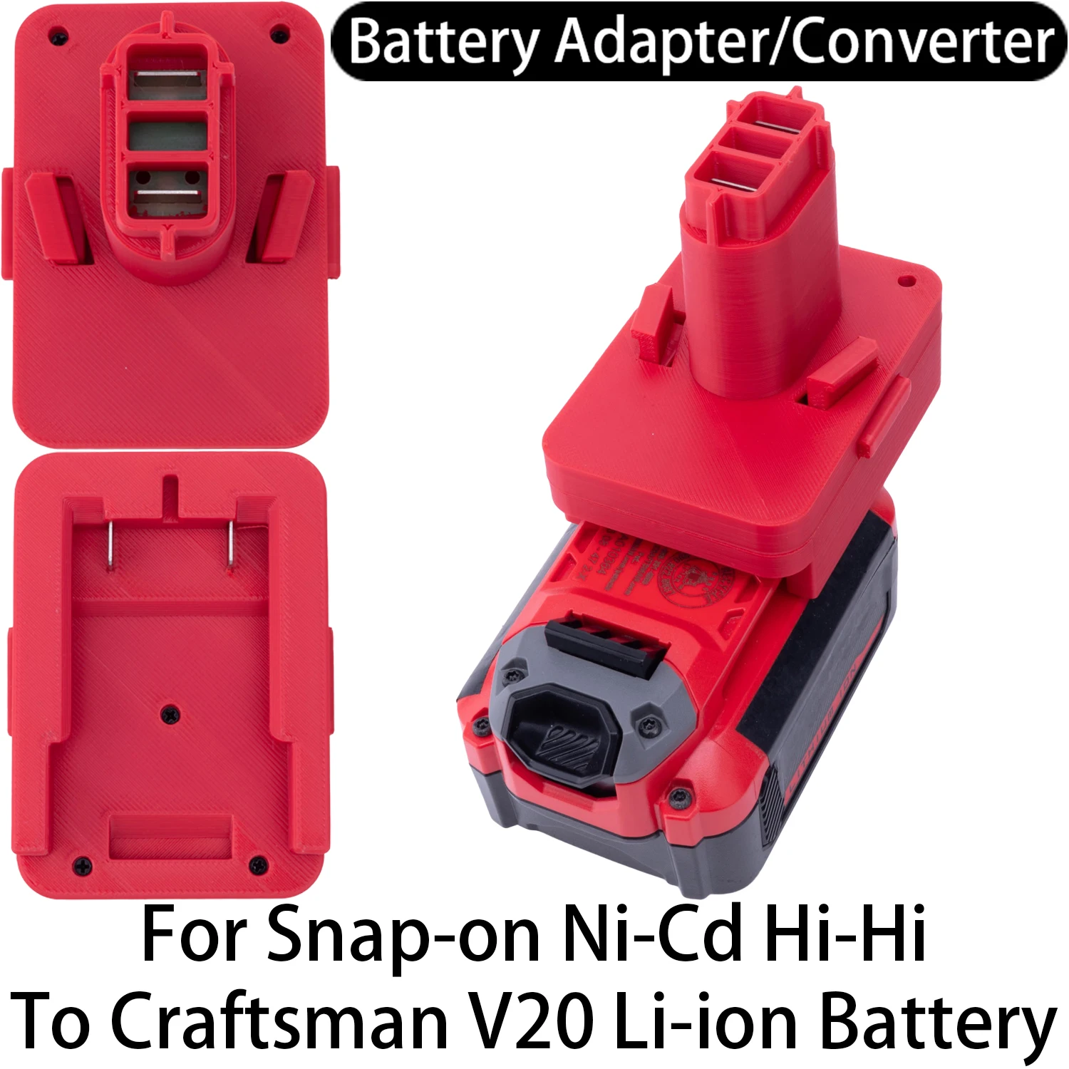 

Battery Adapter/Converter For Snap-on Ni-Cd Ni-Hi Tool To Craftsman V20 Li-ion Battery Adapter Power Tool Accessories