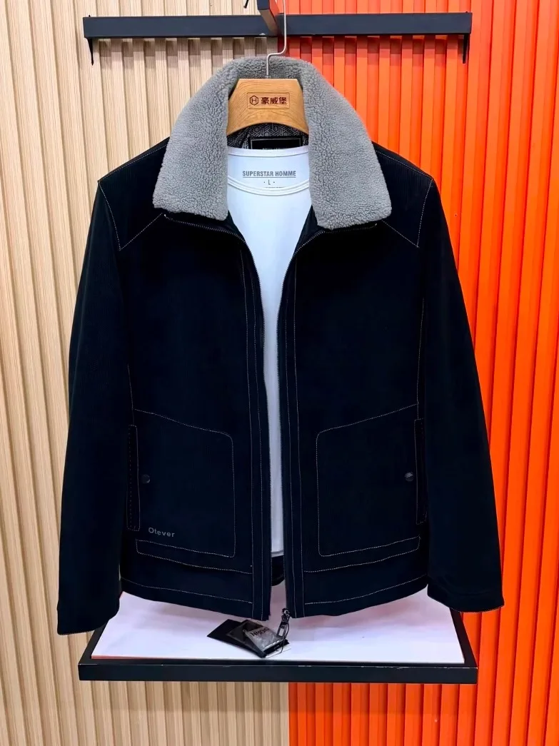 

Men's Faionable Detachable Fur Collar down Jaet Stand Fit Autumn Winter New Arrival High Quali Busin Sle Europe...