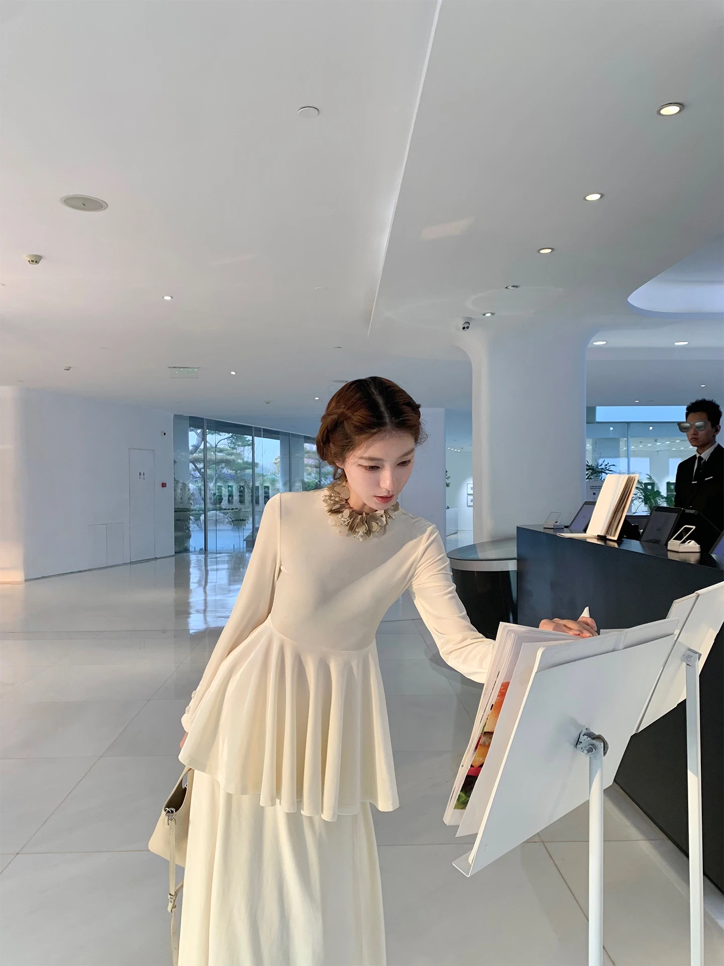 

Комплект из бархатной внутренней одежды SourceWithU с завязкой на талии, двухслойная юбка, комплект Ele Winter Faion, женский ансамбль