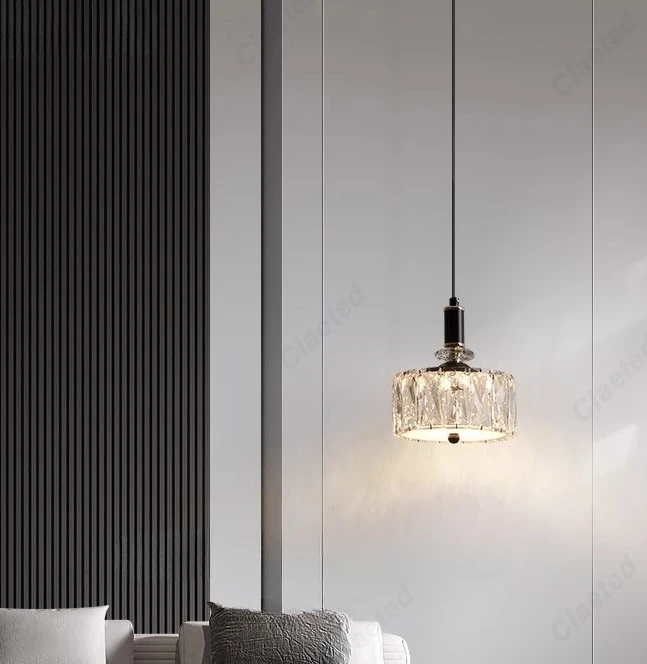

New Modern Simple LED Crystal Chandelier Living Room Dining Room Study Bedroom Bedside Decorative Atmosphere Lighting