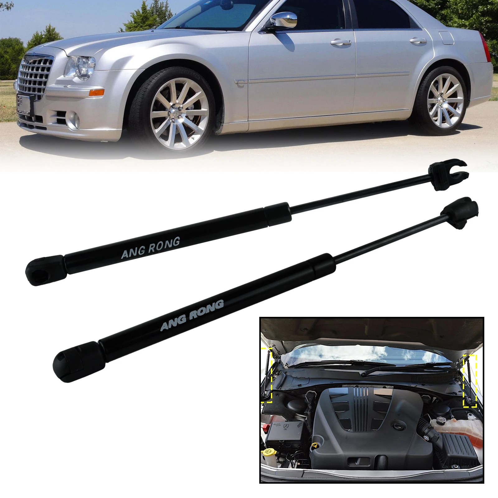 Podpory gazowe przedniej maski silnika dla Chrysler 300C Touring Estate 2004-2010