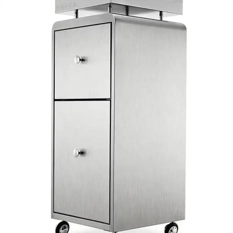 عربة متعددة الوظائف على الطراز الإيطالي، عربة مصممة لصالون الحلاقة قابلة للتخزين، أثاث صالون التجميل الحديث Skjuta En Vagn HBSC #2