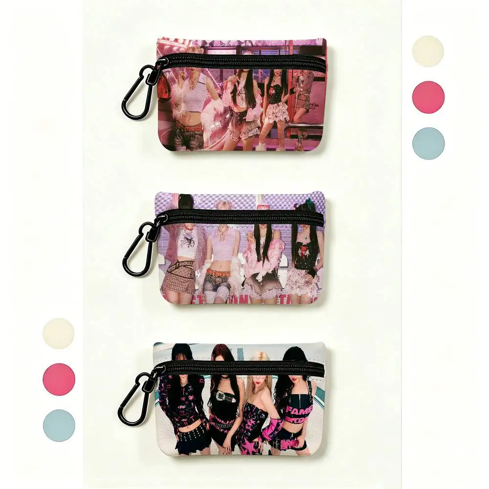 Kpop Group A-Aespas Wear-resistant Oxford Cloth Coin Purse Portable Backpack Hanging Card Storage Bag