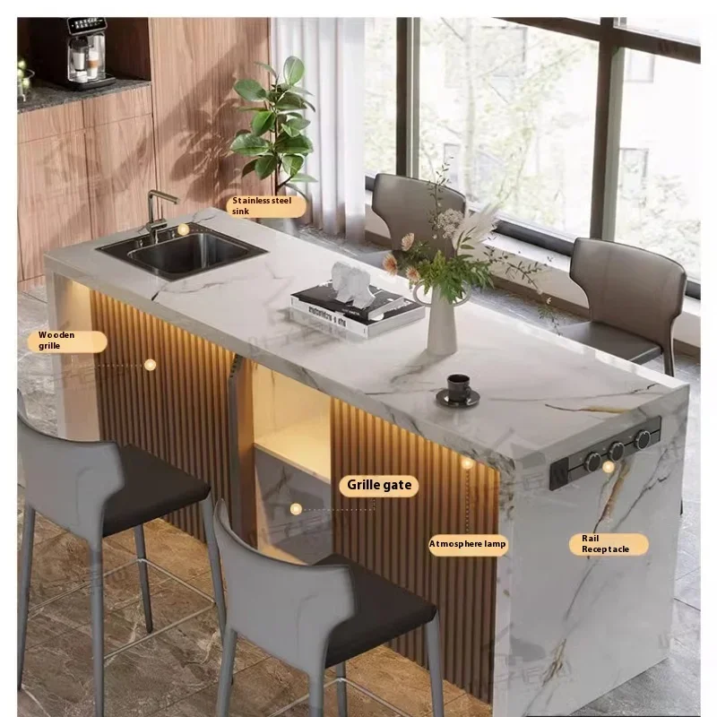 Extendable Dining Table Set Marble Oval Dining Table Balcony 6-person Kid Extensible Round Kitchen Tables And Chairs Full Bar