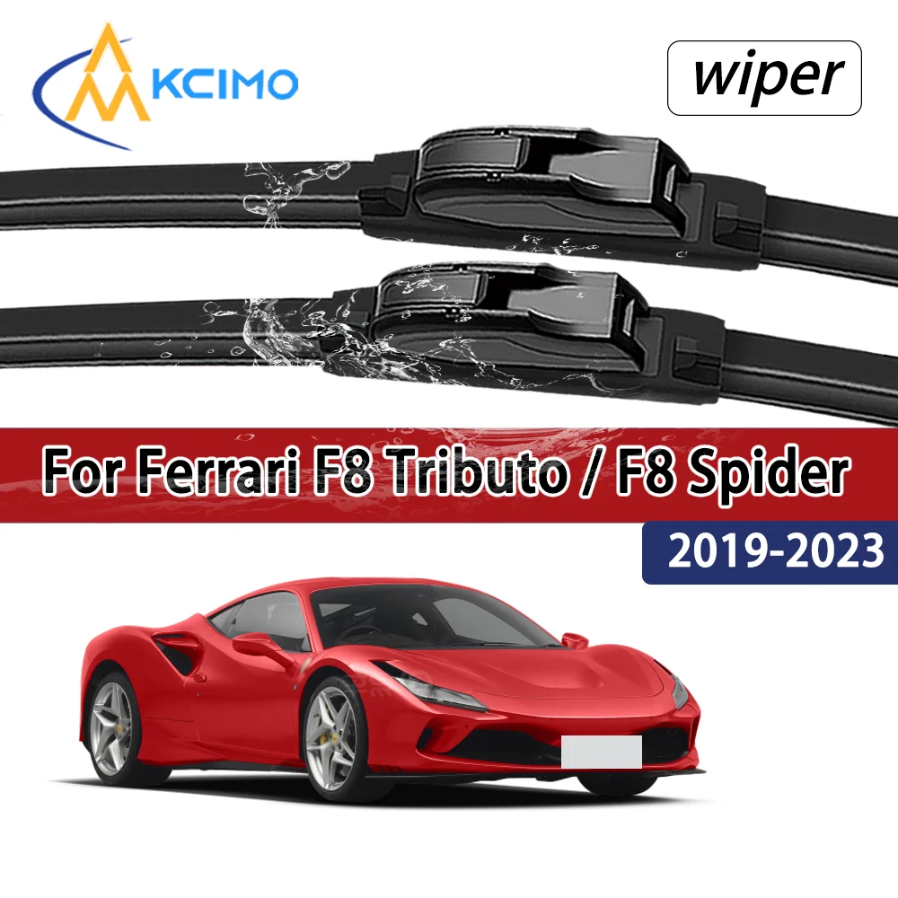 For Ferrari F8 Tributo / F8 Spider F142MFL 2019-2023 Compatible Front Wiper Blades Car Windscreen Auto Window Accessories