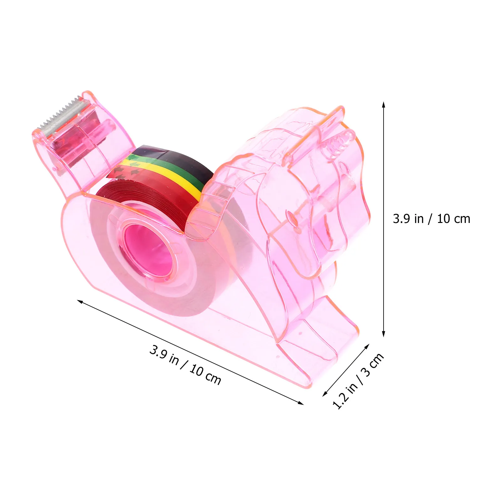 1Set Professional Tape Dispenser Desk Mountable Portable Tape Cutter with Rounded Edges Safe for Skin Convenient Sticker Supply