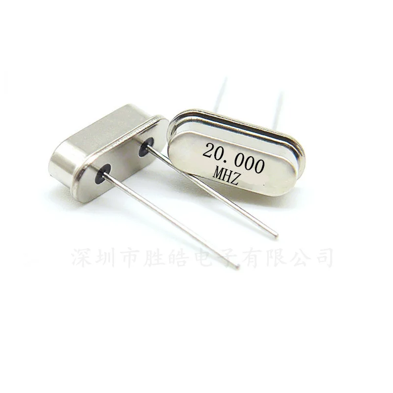 (10Pcs) HC-49S 20MHZ In-Line Passive Crystal Oscillator