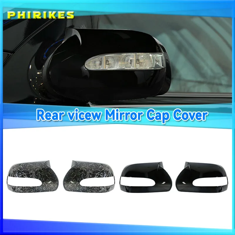For Mercedes Benz W164 ML Class 2005-2009 Car Side Door Rearview Mirror Cover ABS Carbon Fiber