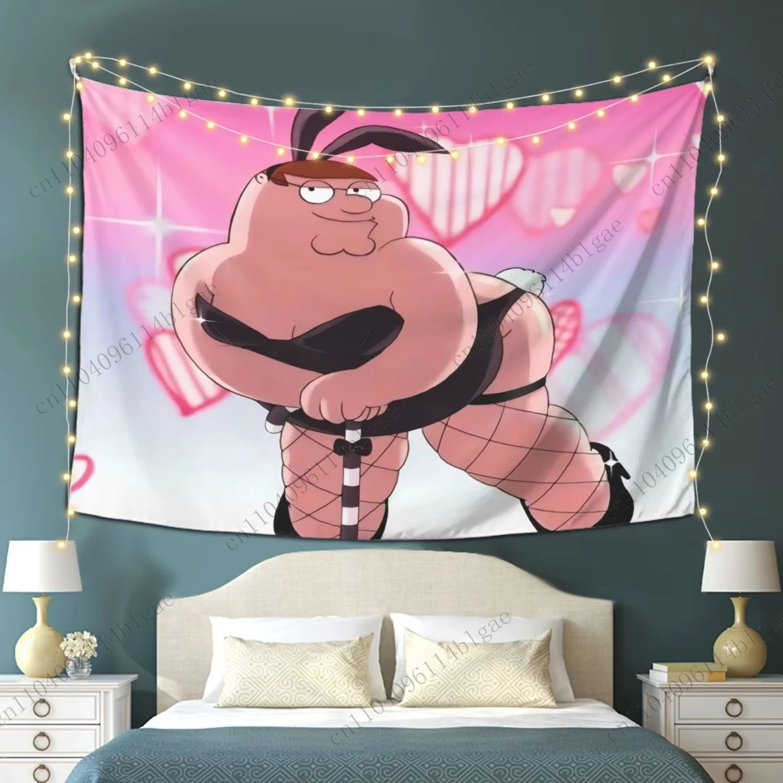 الكرتون السمين شخصية قماش مزخرف جداري مثير الزي تصميم فريد ديكور المنزل جدار شنقا الفن لغرفة النوم غرفة المعيشة