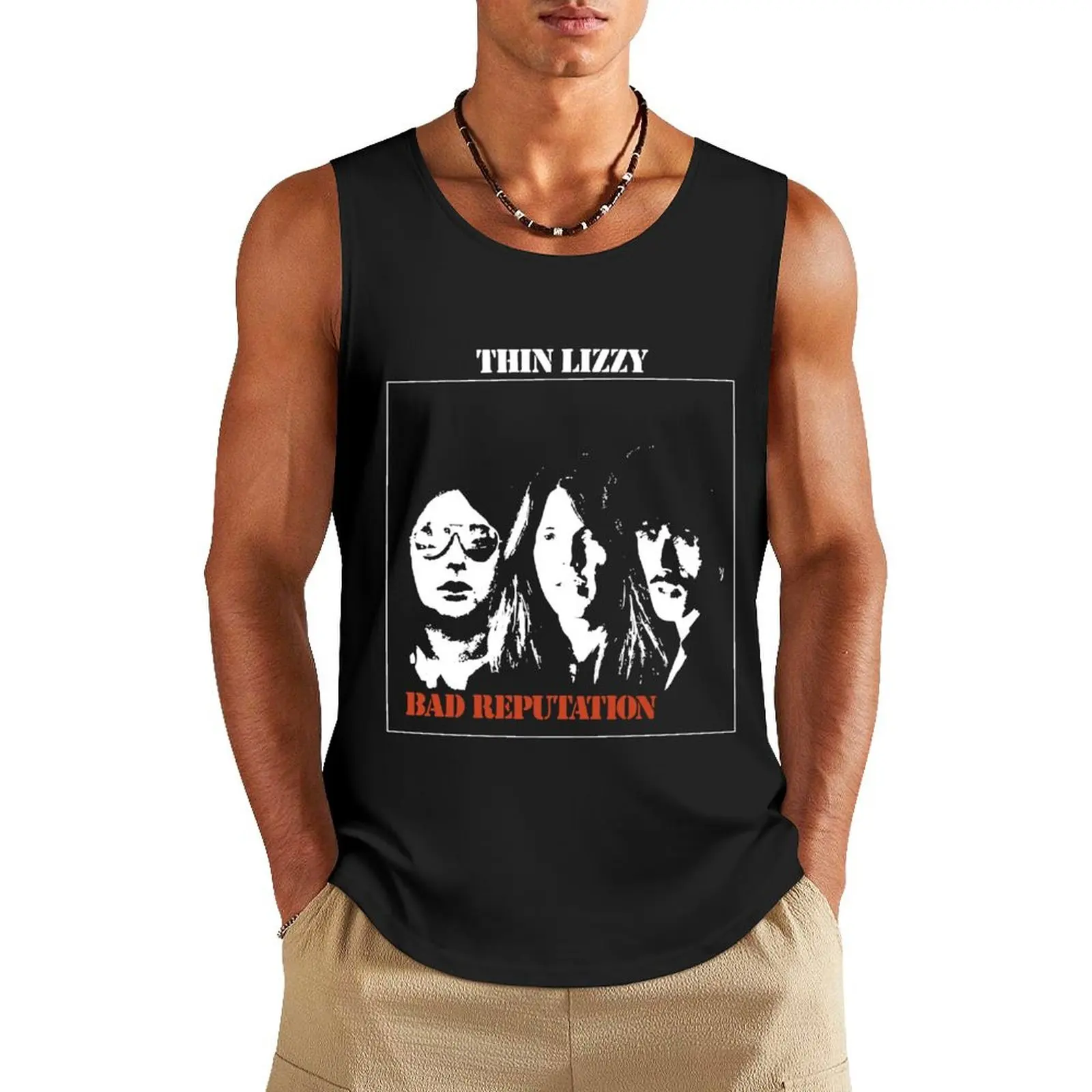 

Bad Reputation Thin Hard Rock Music Band Tank Top Men's summer clothes sleeveless Men's t-shirts