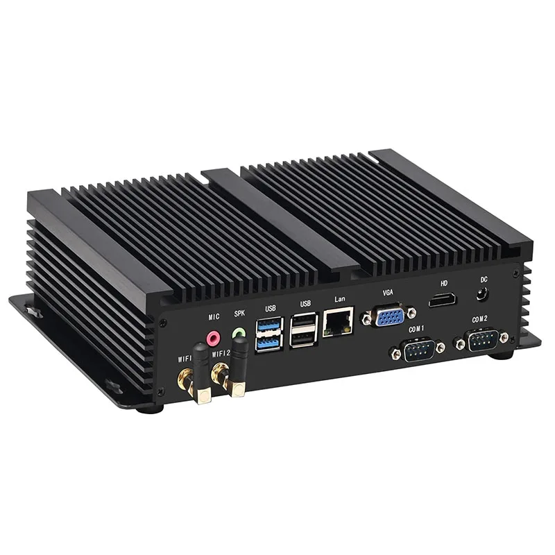 Mini PC industriale Micro computer senza ventola 2xDDR4 I7 1260P I5 1235U I7 1165G7 RS232 COM Supporto Windows 11 Linux per Indust