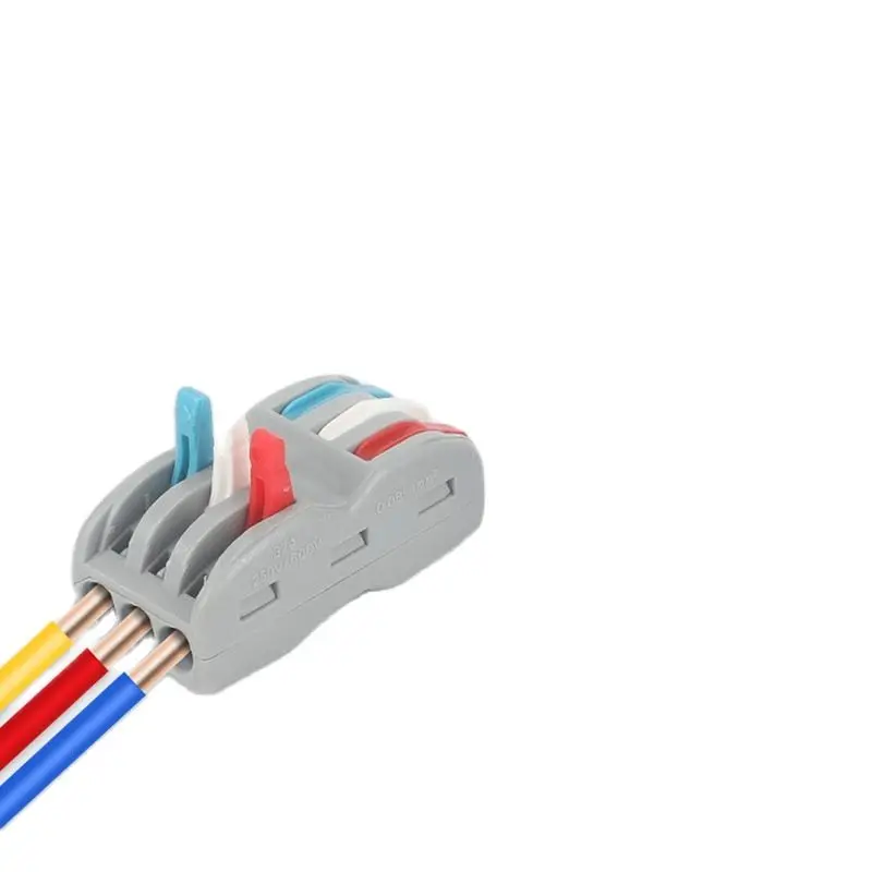 SPL-2 LED 2 In 4/6 Out Fast Wire Connectors Universal Wiring Cable Connection Lighting Push-in Terminal Block