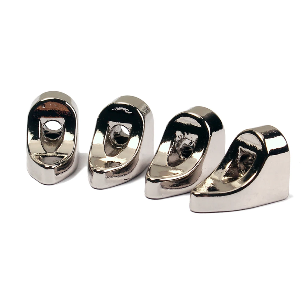 

4 Pcs Banjo Circle Fixed Feet Sturdy Stand Zinc Alloy Bracket Easy-to-install Brackets Guitar