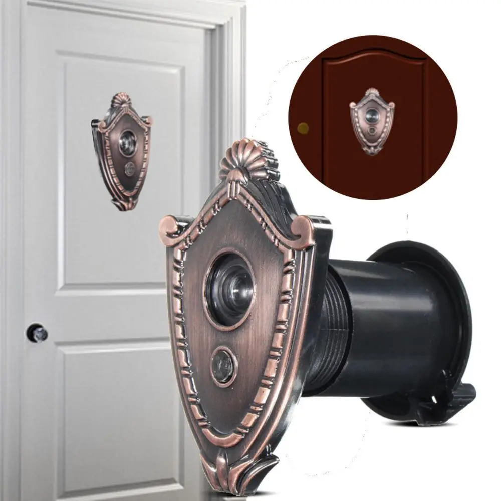 Door Viewer 180 Degree Wide Angle Peephole Security Hidden Door Adjustable Glass Lens For Furniture Hardware Tools