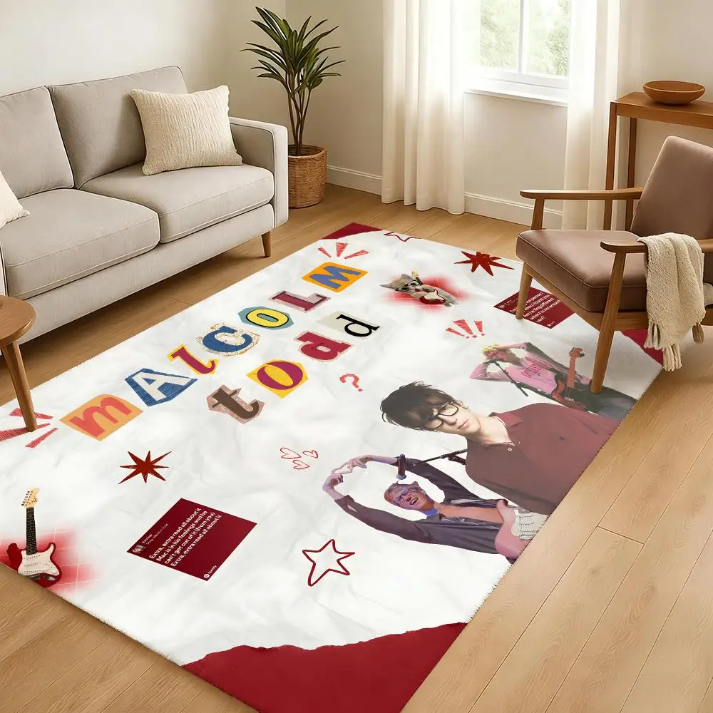 Singer M-Malcolm Todd Do That Again Floor Mat Soft Thickened Absorbent Non-Slip Bedroom Living Room Door Mat Home Flannel Rugs