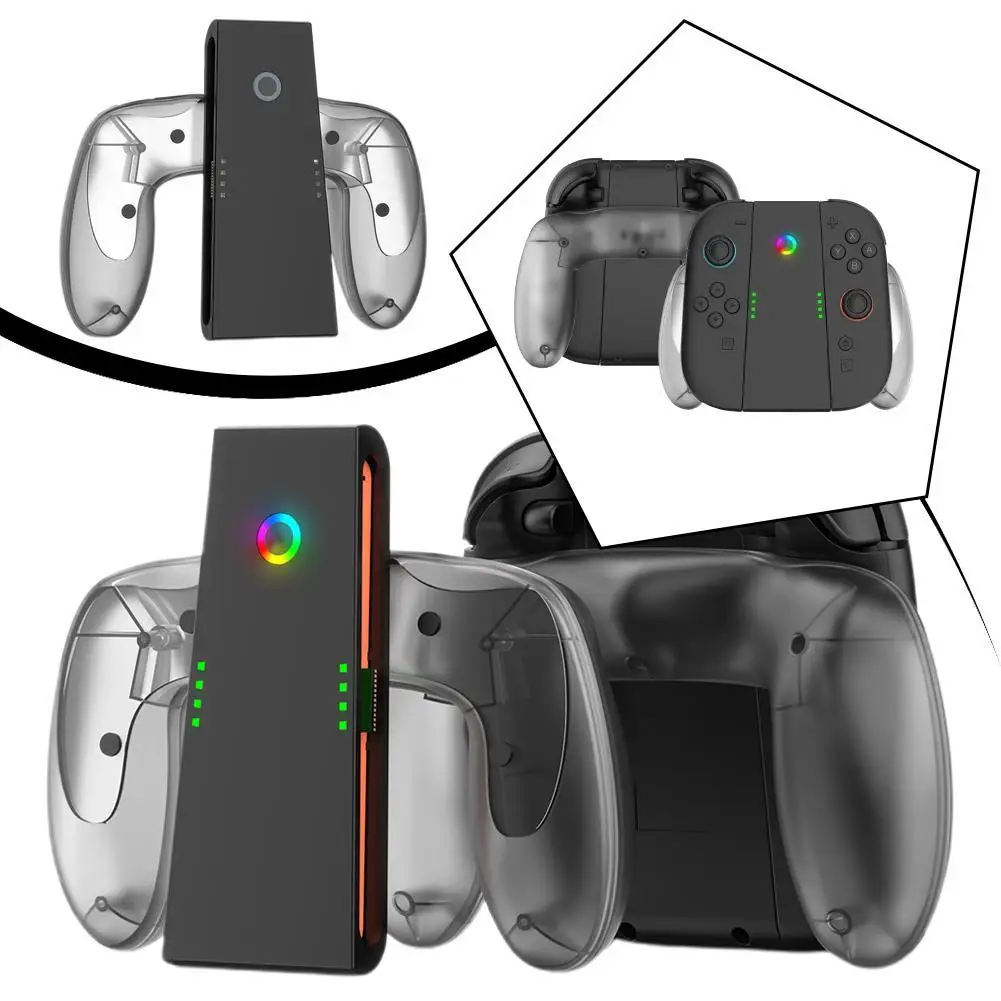 

for Nintendo Switch 2 accessories JoyCon Charger Multifunction Controller Type-C Charging Dock Grip Adapter for NS Switch2