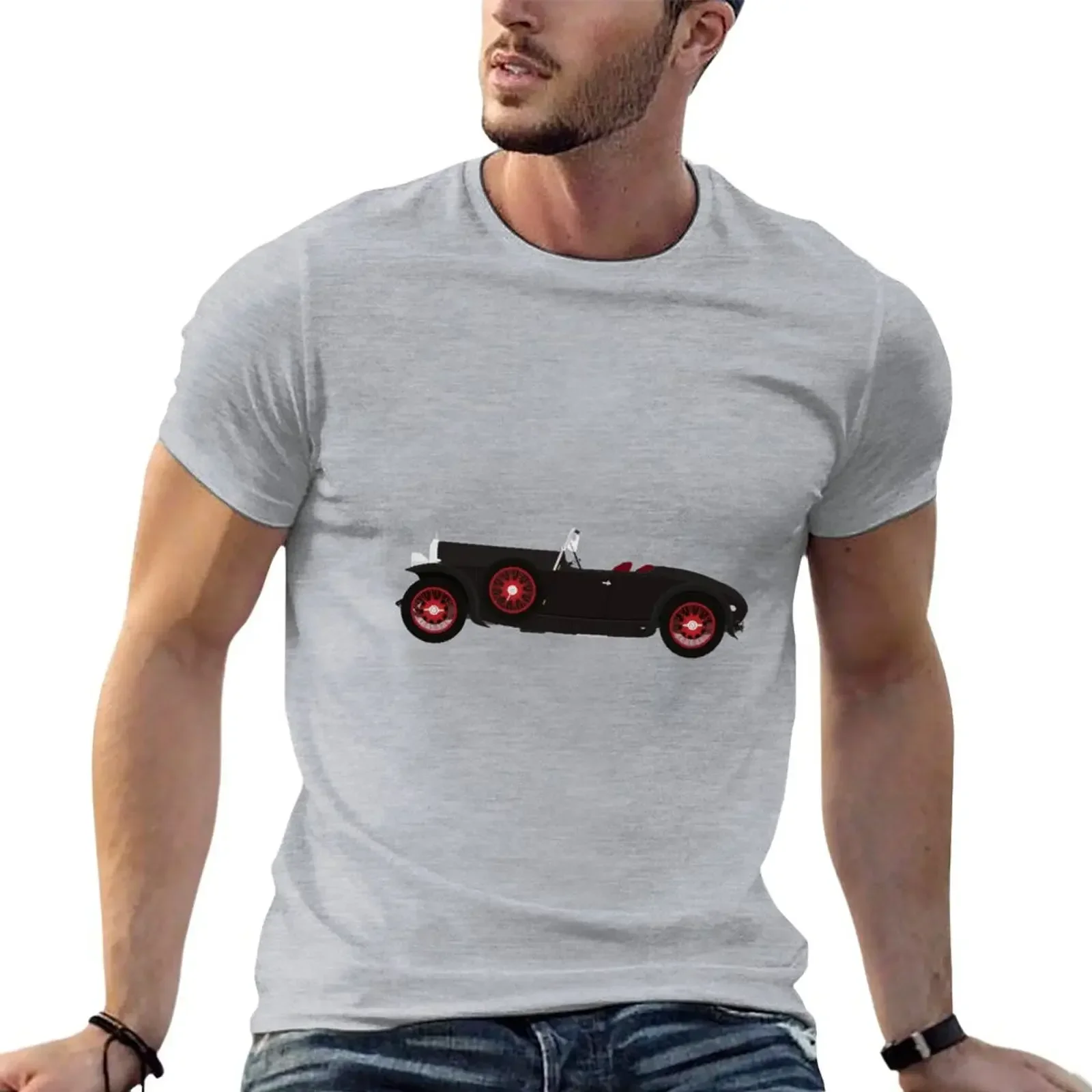 New Alvis 12/60 'Beetleback' Sports Car (Black) T-Shirt graphic t shirt hippie clothes men t shirt