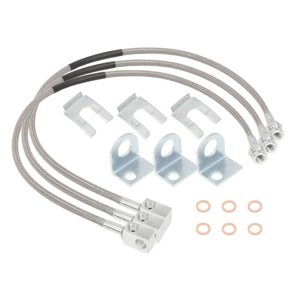 

Удлиненные передние и задние тормозные шланги из нержавеющей стали 89715 для Jeep Wrangler TJ YJ с углом герметизации AN 37 градусов