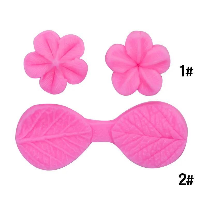 Fondant Leaf Flower Clip Mold West Point Decorative Baking Mould 15-1180