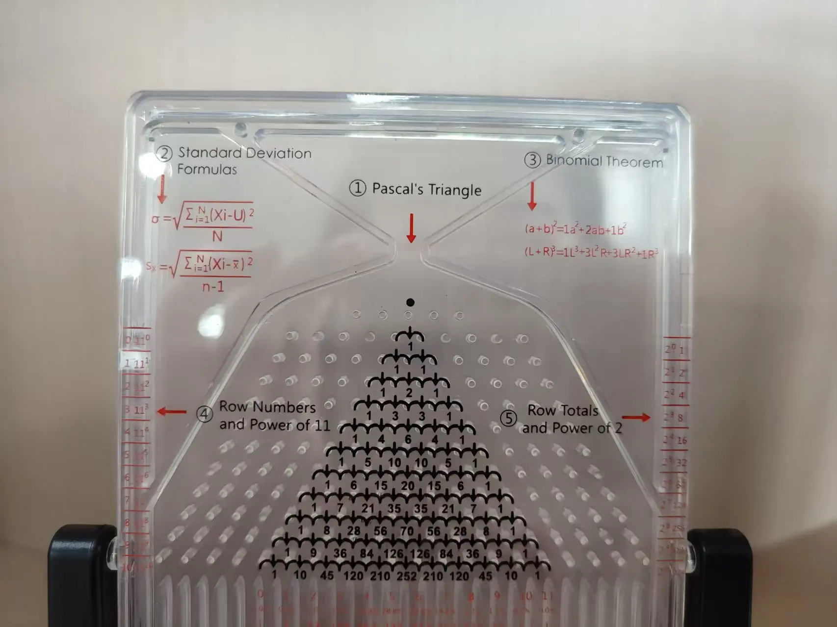 Galton Board Normal Distribution Model Desktop Ornament Scientific Decompression Mathematics Probability Gift for Enthusiasts