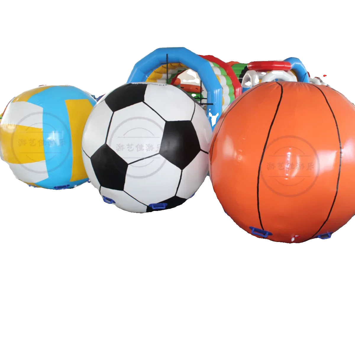Accesorios divertidos para reuniones deportivas, pelotas Qiankun para correr, pelotas inflables, desarrollo al aire libre, equipo de juego de construcción de equipos
