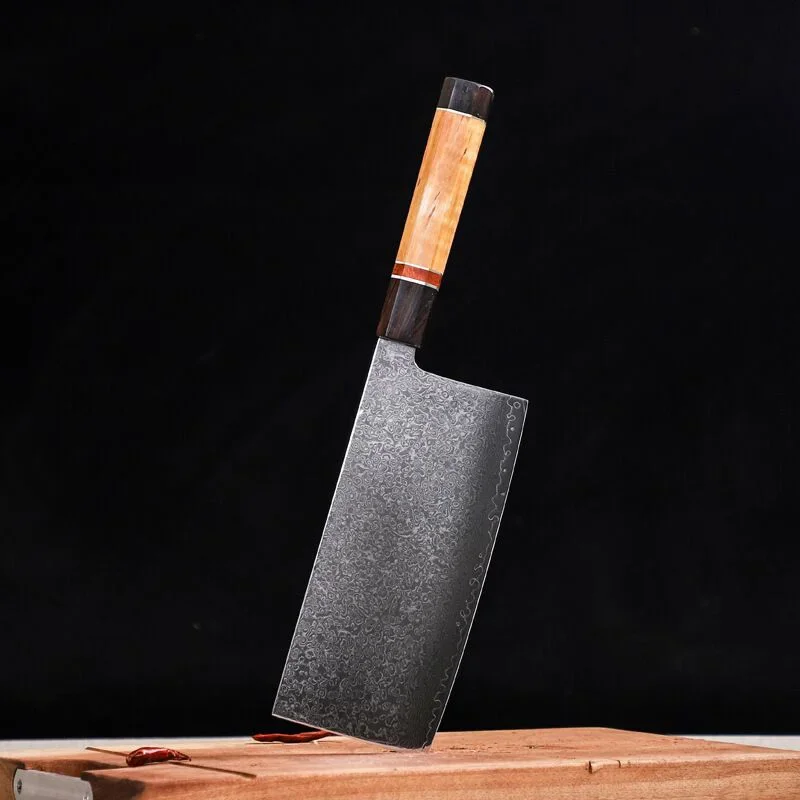 Longquan ghost hand writer with sharp kitchen knife Damascus steel slicing knife hand forging kitchen meat slicing knife