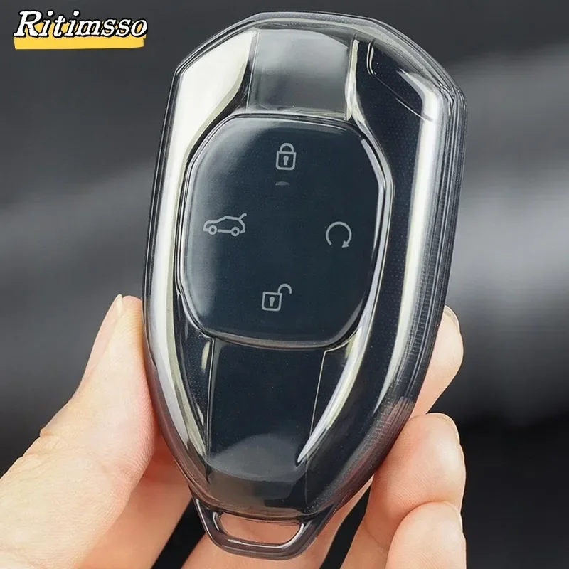 Soft TPU Car Key Cover Remote Fobs Case Protector Auto Accessories For GAC Motor GN8 2022 2023 Trumpchi 2021 Empow J15 J16 GS8