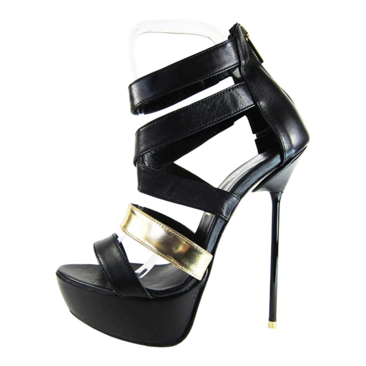 

Arden Furtado Summer Round toe Super high heel Platform Sandals Open toe Mixed Colors Back zipper Rome Sandals Extra large size