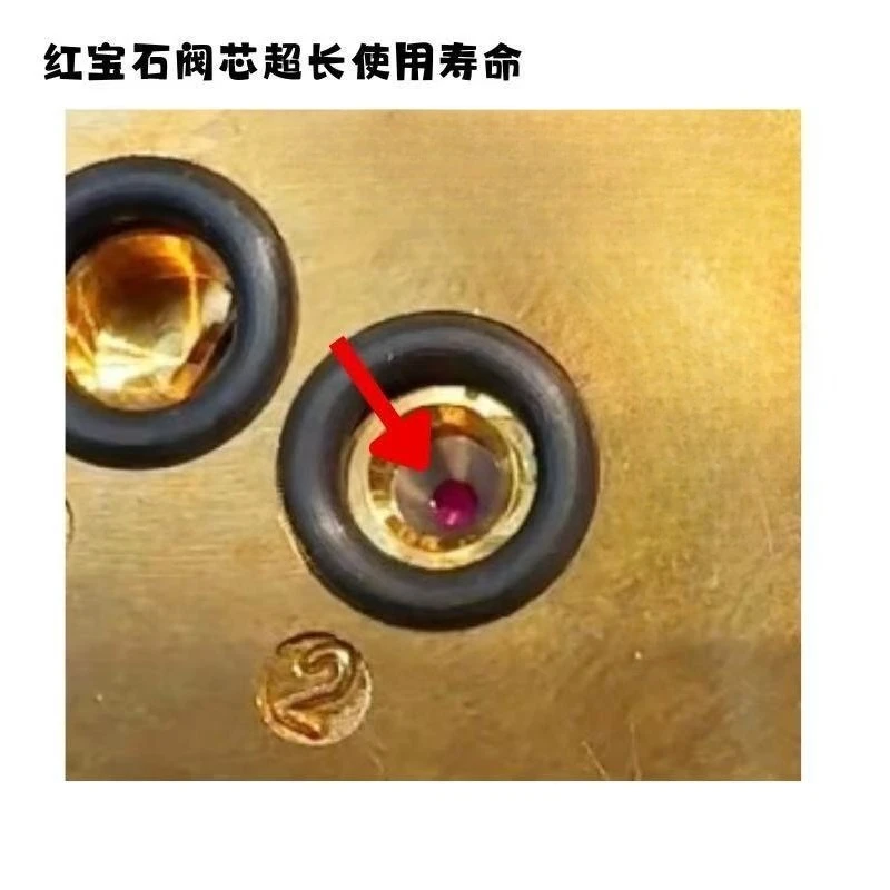 Coffee machine imported 2 points solenoid valve brewing head ruby valve core