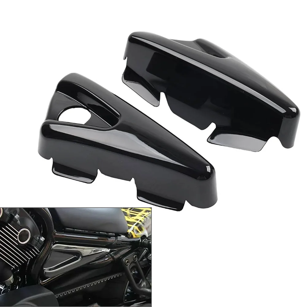 Glossy Black Motorcycle Side Frame Tank Cover ABS Plastic Left Right 2Pcs For Harley V-Rod VRSCA Night Rod Special 2002-2006 