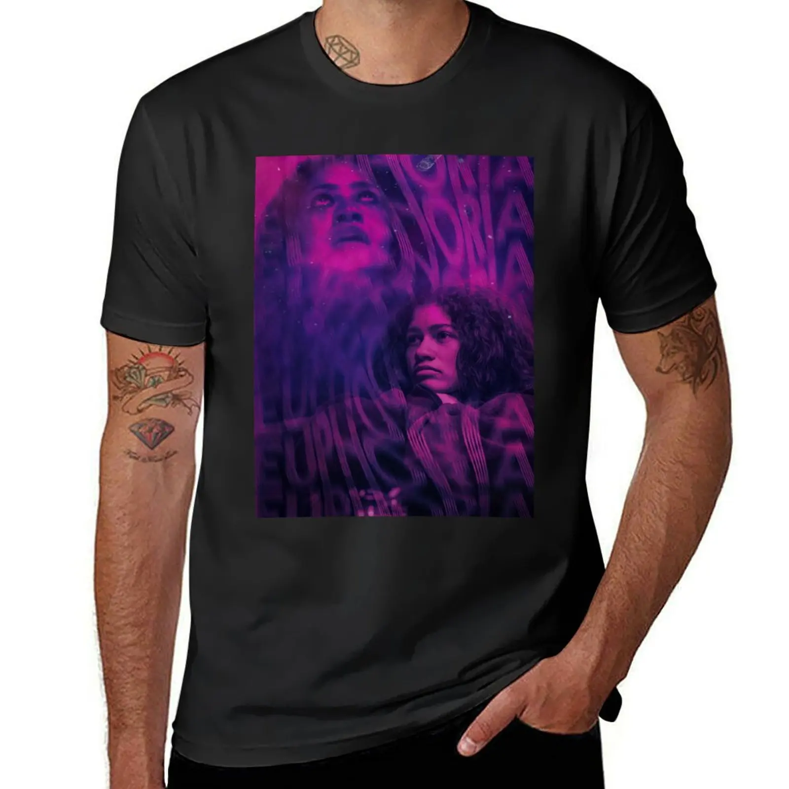 Euphoria Rue Poster Design T-Shirt customizeds oversizeds t shirts for men graphic