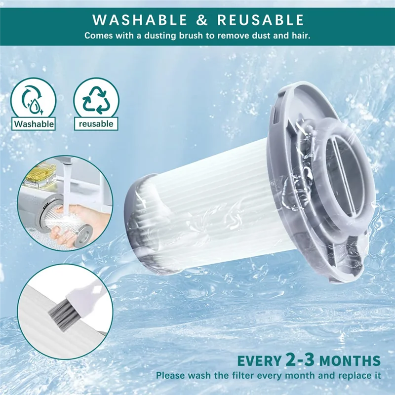 3 عبوات من الفلاتر البديلة للمكنسة الكهربائية Rowenta - فلتر بديل لـ Rowenta X-Force Flex 8.60 RH96-A77G #4